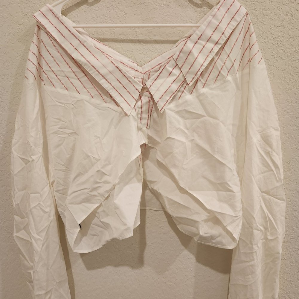 (BRAND NEW) Project Unravel Women Wide V Shirt Size S